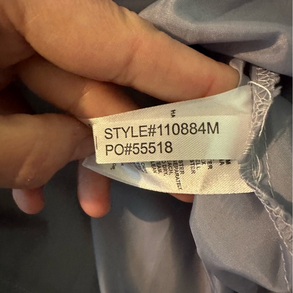 SLNY Floral Knee Length A Line Dress Sz 18 Navy Romantic Goth Whimsigoth Fairy - Picture 15 of 15